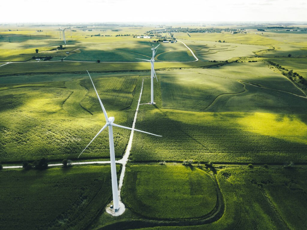 wind turbine showing sustainable business growth approach