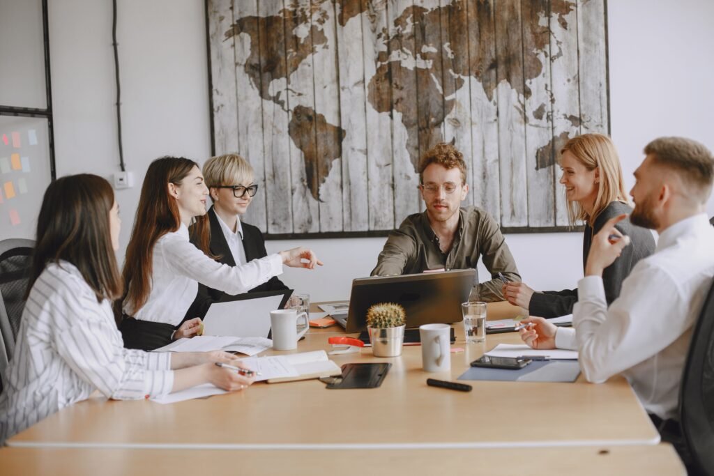 image of team working on succession plan